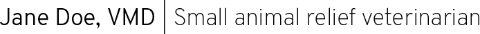 Jane Doe, VMD
